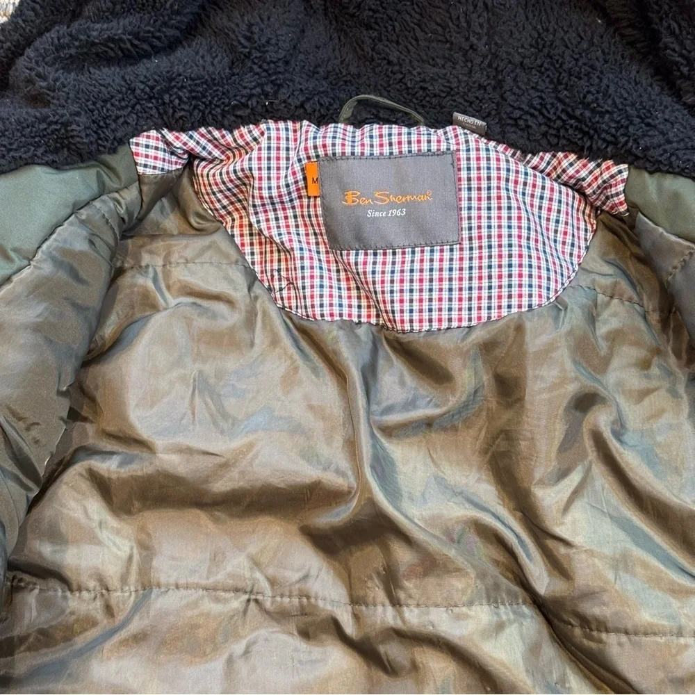Ben Sherman Dark Green Hooded Field Coat